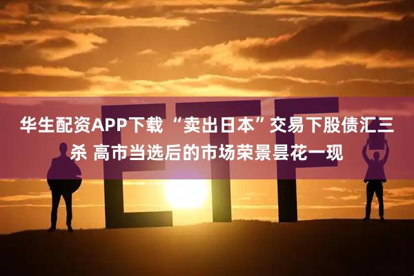 华生配资APP下载 “卖出日本”交易下股债汇三杀 高市当选后的市场荣景昙花一现